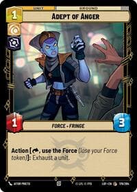 Adept of Anger - Legends of the Force - Star Wars: Unlimited card