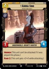 Aurra Sing - Patient and Deadly - Legends of the Force - Star Wars: Unlimited card