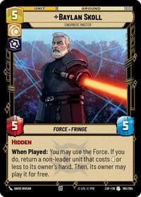 Baylan Skoll - Enigmatic Master - Legends of the Force - Star Wars: Unlimited card