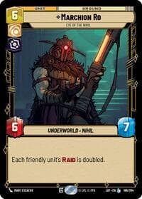 Marchion Ro - Eye of the Nihil - Legends of the Force - Star Wars: Unlimited card