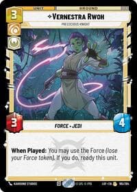 Vernestra Rwoh - Precocious Knight - Legends of the Force - Star Wars: Unlimited card