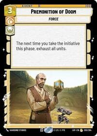 Premonition of Doom - Legends of the Force - Star Wars: Unlimited card