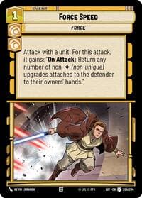 Force Speed - Legends of the Force - Star Wars: Unlimited card
