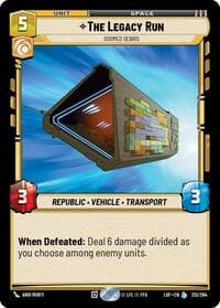 The Legacy Run - Doomed Debris - Legends of the Force - Star Wars: Unlimited card