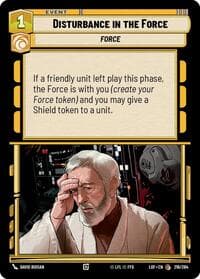 Disturbance in the Force - Legends of the Force - Star Wars: Unlimited card