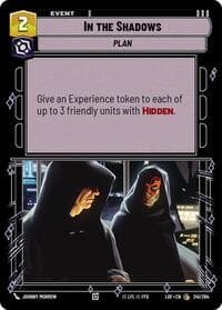In the Shadows - Legends of the Force - Star Wars: Unlimited card
