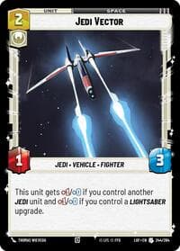 Jedi Vector - Legends of the Force - Star Wars: Unlimited card