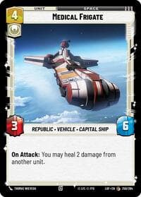 Medical Frigate - Legends of the Force - Star Wars: Unlimited card