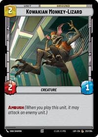 Kowakian Monkey-Lizard - Legends of the Force - Star Wars: Unlimited card