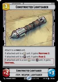 Constructed Lightsaber - Legends of the Force - Star Wars: Unlimited card