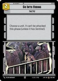Go Into Hiding - Legends of the Force - Star Wars: Unlimited card