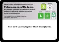 Code Card - Journey Together 3 Pack Blister [Scrafty] - SV09: Journey Together - Pokemon card