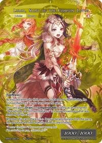 Lumia, the Fated Rebirth // Lumia, Saint of the Crimson Lotus (Uber Gold) - Masterpiece Collection 02 "Fates Reunited!" - Force of Will card