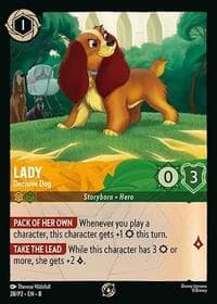 Lady - Decisive Dog - Disney Lorcana Promo Cards - Disney Lorcana card