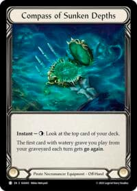 Compass of Sunken Depths // Treasure Island - High Seas - Flesh and Blood TCG card