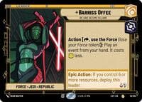 Barriss Offee - We Have Become Villains - Legends of the Force - Star Wars: Unlimited card