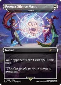Porom's Silence Magic - Silence (Rainbow Foil) - Secret Lair Drop Series - Magic: The Gathering card