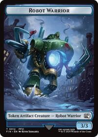 Robot Warrior // Copy (0001) Double-Sided Token - FINAL FANTASY - Magic: The Gathering card