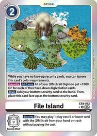 File Island (Limited Foil) - Versus Monsters - Digimon Card Game card