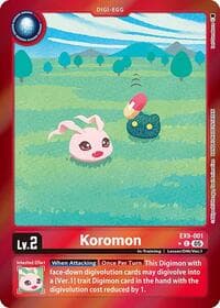 Koromon (Limited Foil) - Versus Monsters - Digimon Card Game card