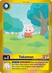 Tokomon (Limited Foil) - Versus Monsters - Digimon Card Game card