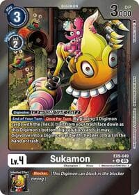 Sukamon (Limited Foil) - Versus Monsters - Digimon Card Game card