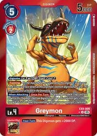 Greymon (Limited Foil) - Versus Monsters - Digimon Card Game card