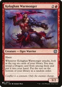 Kolaghan Warmonger - The List Reprints - Magic: The Gathering card