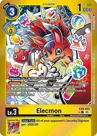 Elecmon (Limited Foil) - Versus Monsters - Digimon Card Game card