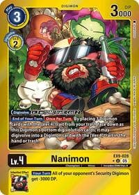Nanimon (Limited Foil) - Versus Monsters - Digimon Card Game card