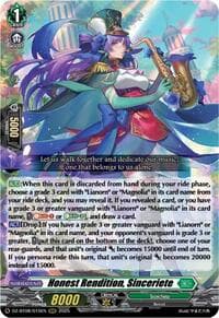Honest Rendition, Sinceriete - DZ-BT08: Knights 0f Rebirth - Cardfight Vanguard card