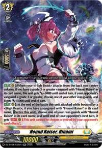 Hound Raiser, Hinami - DZ-BT08: Knights 0f Rebirth - Cardfight Vanguard card
