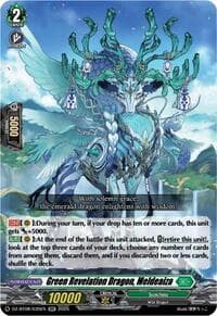 Green Revelation Dragon, Meldeaiza - DZ-BT08: Knights 0f Rebirth - Cardfight Vanguard card