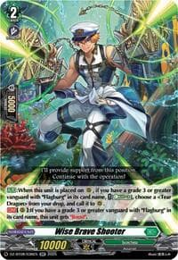 Wise Brave Shooter - DZ-BT08: Knights 0f Rebirth - Cardfight Vanguard card