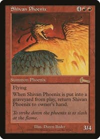 Shivan Phoenix - Urza's Legacy - Magic: The Gathering card