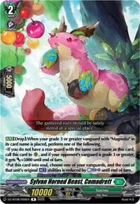 Sylvan Horned Beast, Comadrett - DZ-BT08: Knights 0f Rebirth - Cardfight Vanguard card