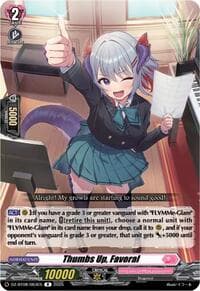Thumbs Up, Favoral - DZ-BT08: Knights 0f Rebirth - Cardfight Vanguard card