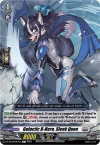 Galactic B-Hero, Sleek Quon - DZ-BT08: Knights 0f Rebirth - Cardfight Vanguard card