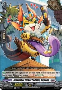 Insatiable Ticket Peddler, Bellolin - DZ-BT08: Knights 0f Rebirth - Cardfight Vanguard card