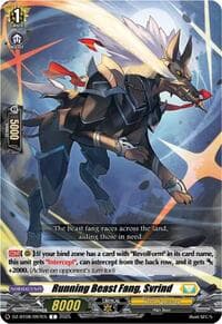 Running Beast Fang, Svrind - DZ-BT08: Knights 0f Rebirth - Cardfight Vanguard card