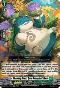 Blossoming Flowers Sylvan Horned Beast, Charis - DZ-BT08: Knights 0f Rebirth - Cardfight Vanguard card