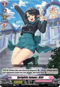 Sprightly Jumper, Aftir - DZ-BT08: Knights 0f Rebirth - Cardfight Vanguard card