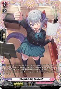Thumbs Up, Favoral (FR) - DZ-BT08: Knights 0f Rebirth - Cardfight Vanguard card