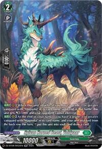 Sylvan Horned Beast,  Voldyaar (SR) - DZ-BT08: Knights 0f Rebirth - Cardfight Vanguard card