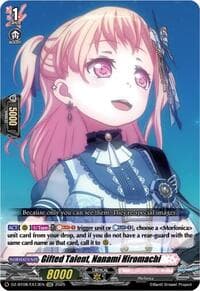Gifted Talent, Nanami Hiromachi - DZ-BT08: Knights 0f Rebirth - Cardfight Vanguard card