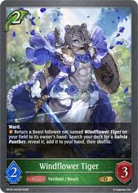 Windflower Tiger - BP10: Gods of the Arcana - Shadowverse: Evolve card