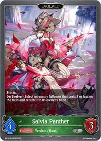 Salvia Panther (Evolved) - BP10: Gods of the Arcana - Shadowverse: Evolve card