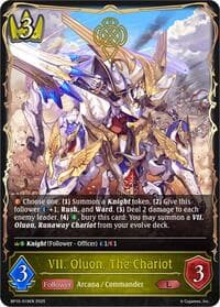 VII. Oluon, The Chariot - BP10: Gods of the Arcana - Shadowverse: Evolve card