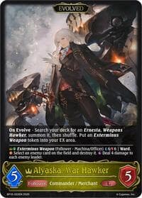 Alyaska, War Hawker (Evolved) - BP10: Gods of the Arcana - Shadowverse: Evolve card