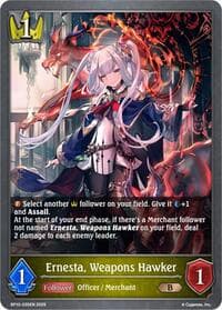 Ernesta, Weapons Hawker - BP10: Gods of the Arcana - Shadowverse: Evolve card
